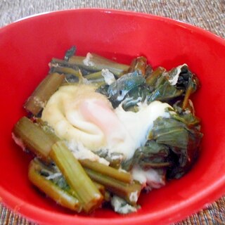 空芯菜と卵の煮物